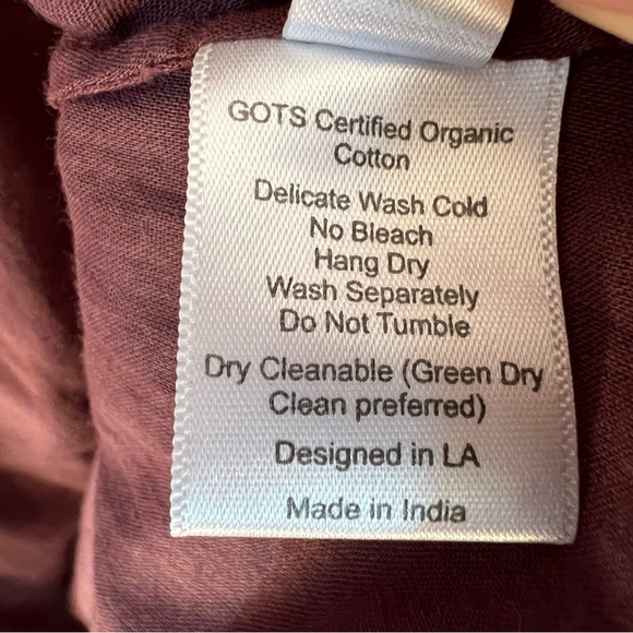 St. Roche Darcy Embroidered Shirtdress Dark Plum Size 8 NWT French Contemporary - Picture 6 of 7